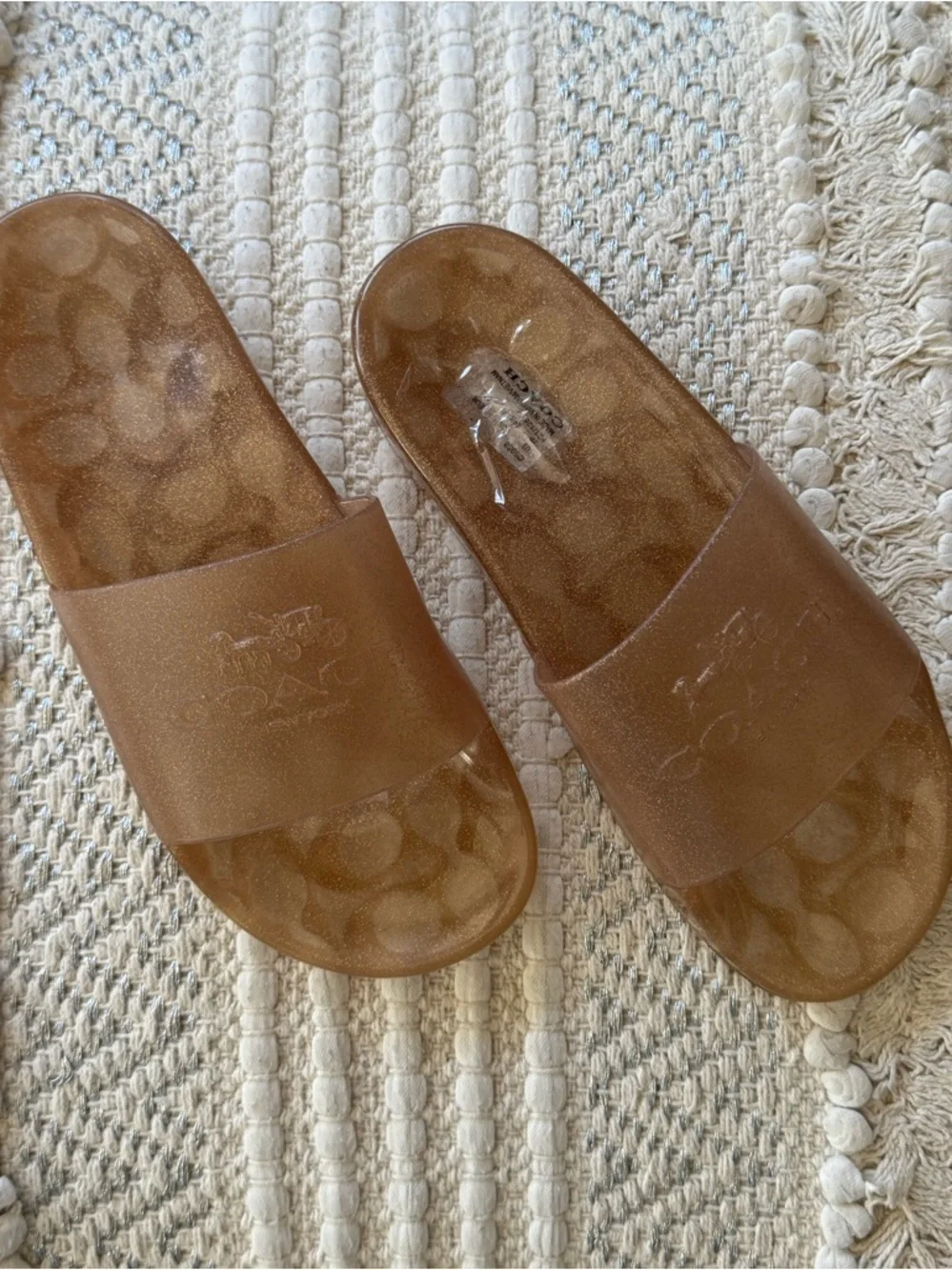 Coach Ulyssa Slides Dark Gold